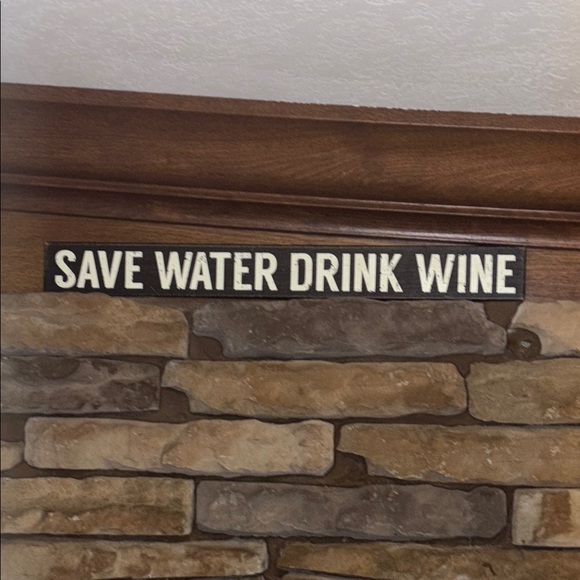 Humorous Wooden Wall Sign with Wine Quote - Picture 1 of 1